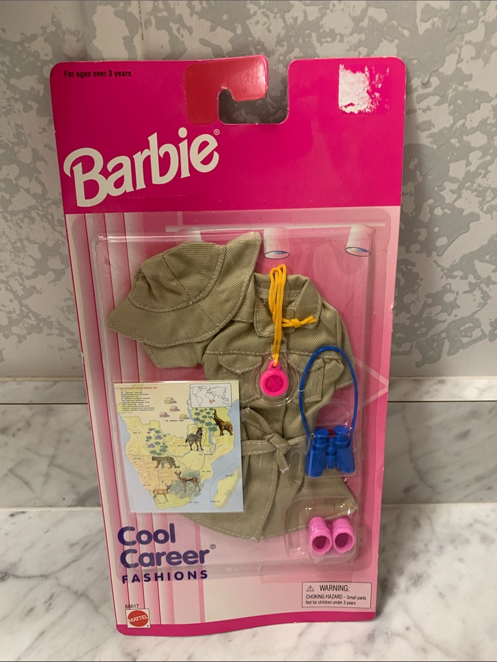 Barbie Safari Cool Career Outfit NEW Vintage W/Map shoes Binoculars & Compass - Picture 6 of 7